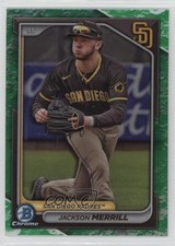 2024 Bowman Chrome Prospects Lunar Glow Refractor Jackson Merrill Rookie RC 1m11