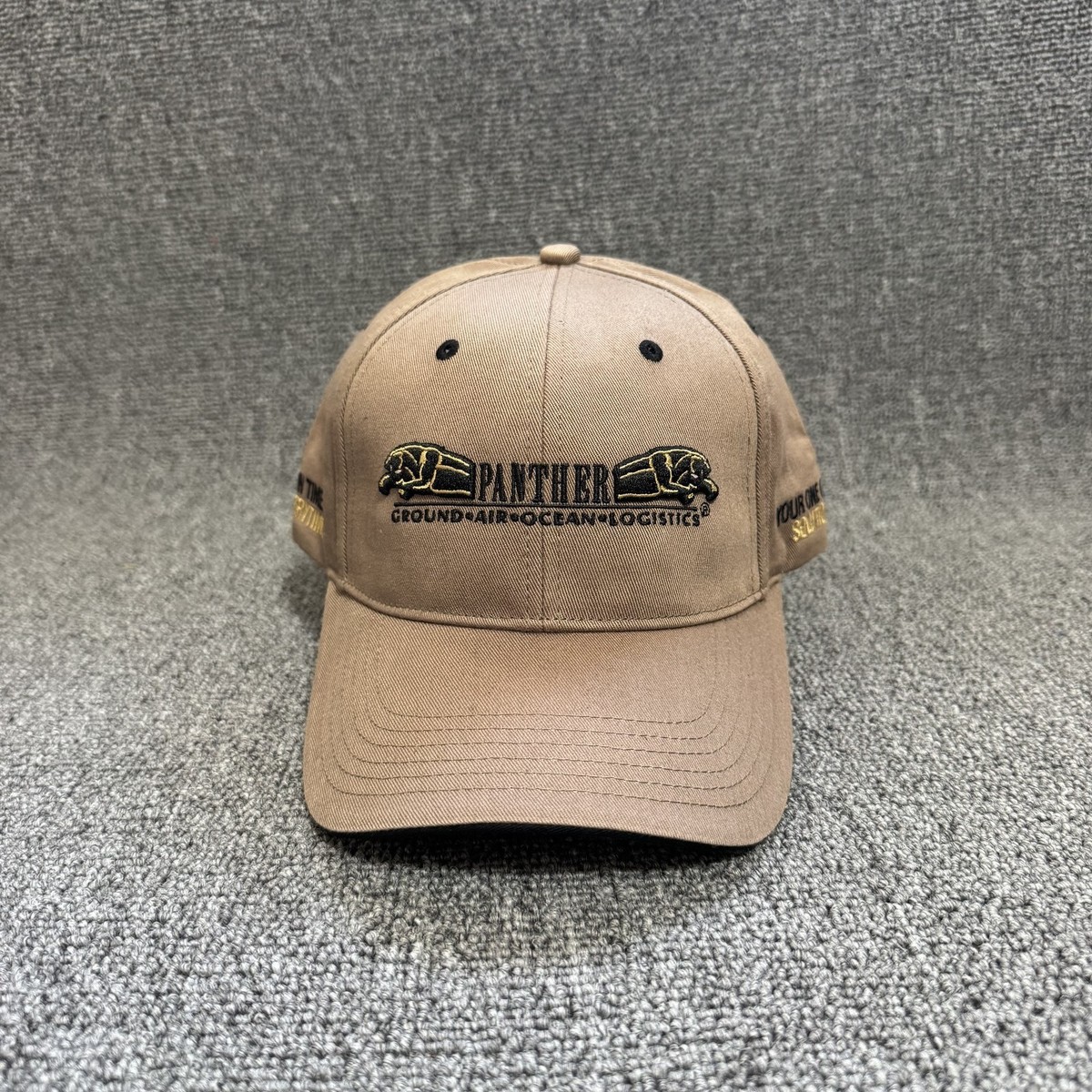 Panther Expedite Baseball Cap Strapback Khaki Tan Curved Brim Hat