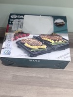 Daewoo Health Grill & Panini Press 750W SDA1574 Black/Silver Non-Stick