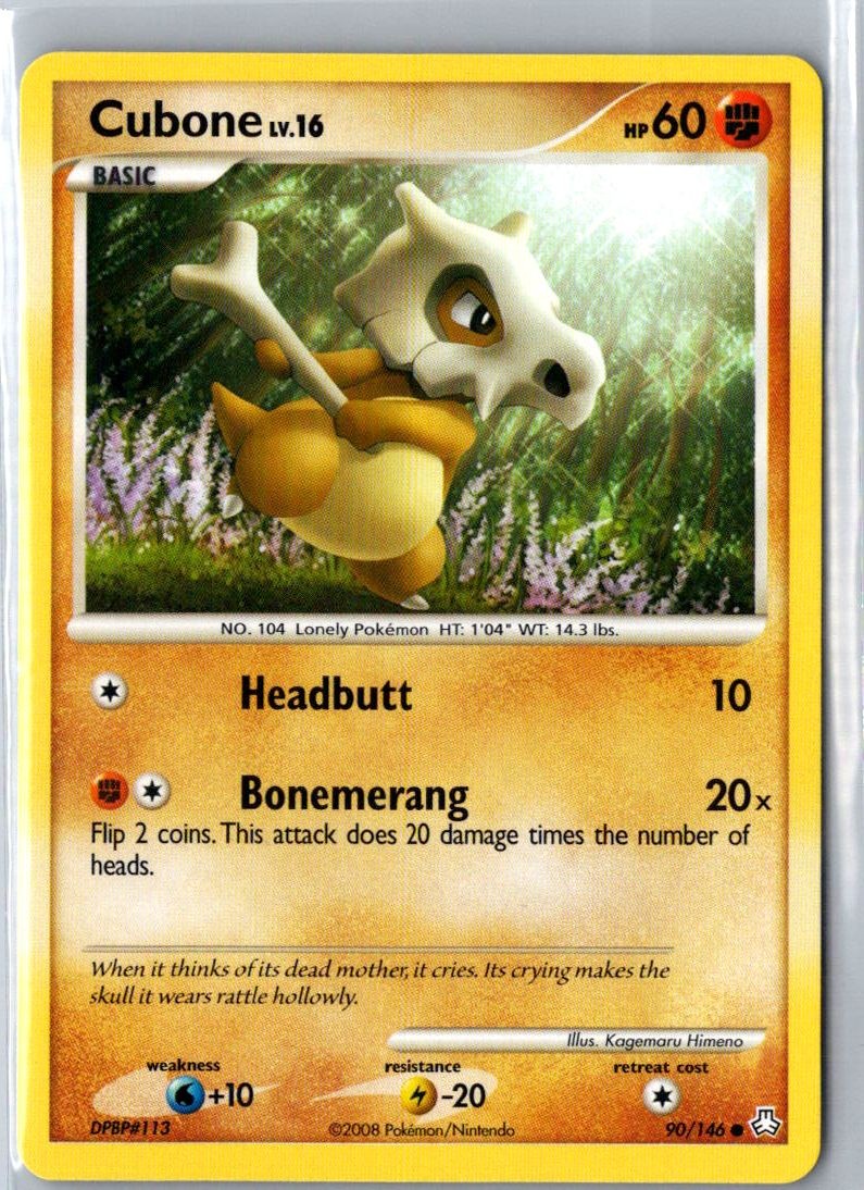 CUBONE 90/146 COMMON LEGENDS AWAKENED POKEMON LP