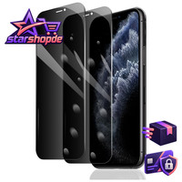 Sichtschutzfolie 2 StüCk Anti-Spy Panzer Glas FüR Iphone 11 Pro Max XS Max