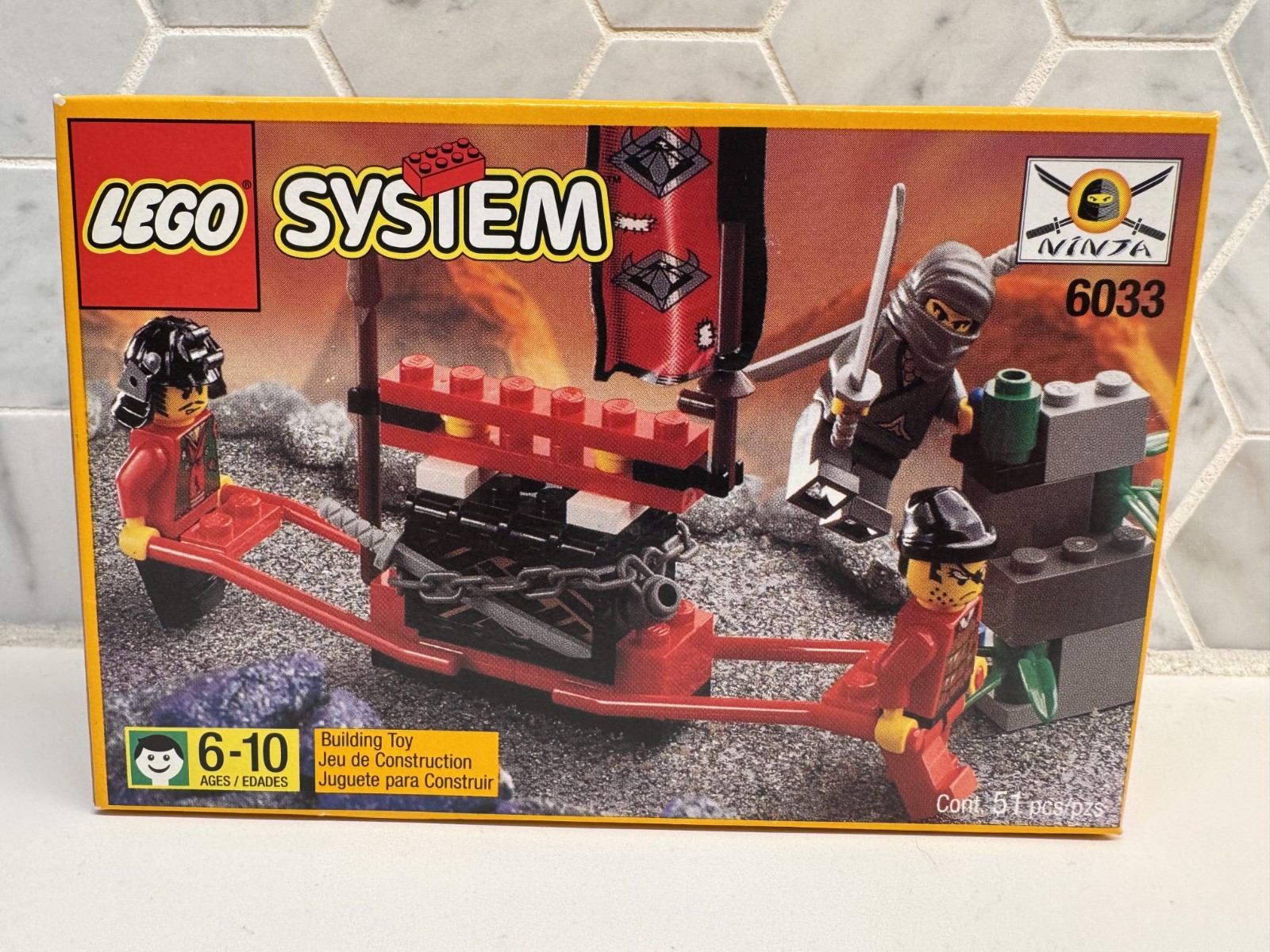 LEGO Castle Treasure Transport 6033 Medieval Toy Set with Knights and Gold  