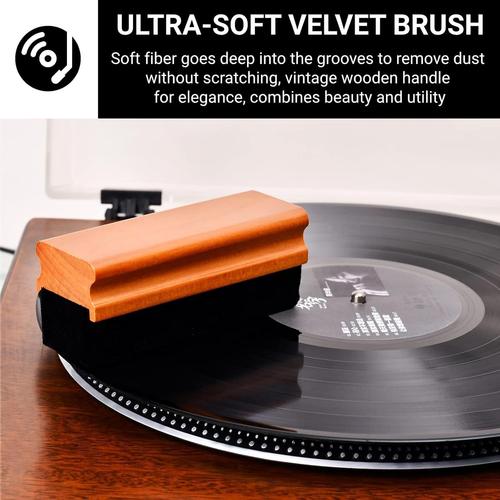 Vinyl Record Cleaning Kit 4-in-1, Ultra-Soft Velvet Brush, 4PCS - Picture 2 of 7