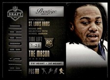 2014 Panini Prestige Draft Big Board Tre Mason Rookie St. Louis Rams #20