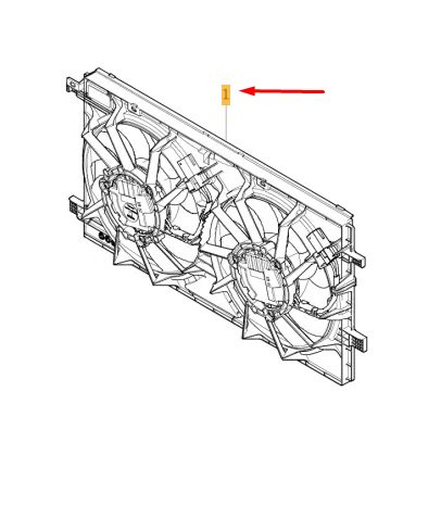 VOLVO XC40 Electric Fan 31686169 NEW GENUINE - Picture 1 of 2