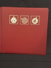 Creative Memories 12x12 Cranberry Christmas Silver Ornament Album 1997 15 pages