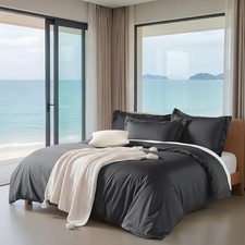 Duvet Cover Twin, Duvet Cover Set, Ultra Soft, Viscose from Bamboo Cooling, 1