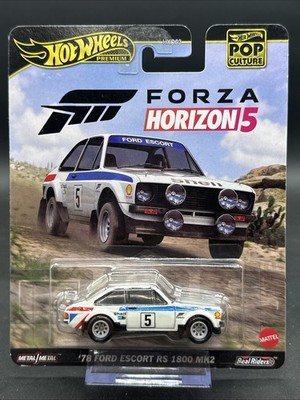 2023 Hot Wheels Premium 78 FORD ESCORT RS 1800 MK2 white blue Forza Horizon 5 Po