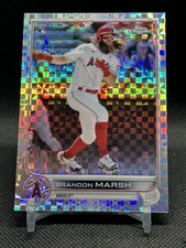 2022 Topps Chrome #133 Brandon Marsh Rookie RC X-Fractor Refractor Angels 🔥⚾️🔥