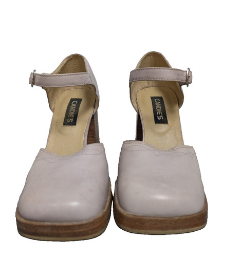 Vintage Candies Heels Womens 7 Wood Heel Platform 70s Western Boho Y2K Retro 90s, $102.87 - Photo 3