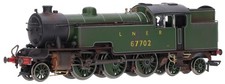R3461 Hornby OO Class L1 Thompson 2-6-4T 67702 - Weathered - DCC (Pre-Owned)