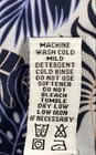 Straight Down Men's Blue Tropical Monstera Leaf Performance Polo Shirt Sz S NWT — photo 5
