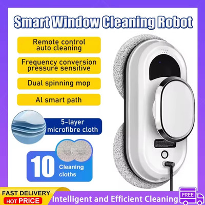 Robot Window Cleaner Window Cleaning Robot Smart Home Robot Vacuum CleanerRemote
