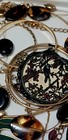Huge Vintage Jewelry Lot, Black Gold, Bohemian  BIG Beaded Necklaces Braclets BN — photo 3