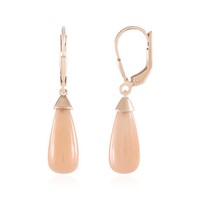 Cavill Ohrringe Pfirsich Mondstein 11,7Ct RoséVergoldet 925 Silber Damen