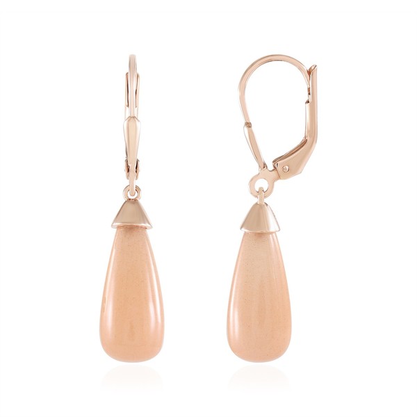Cavill Ohrringe Pfirsich Mondstein 11,7Ct RoséVergoldet 925 Silber Damen-image