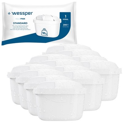 Wasserfilter Kartuschen Wessper Aquamax kompatibel mit Wessper Kannen 2-20x