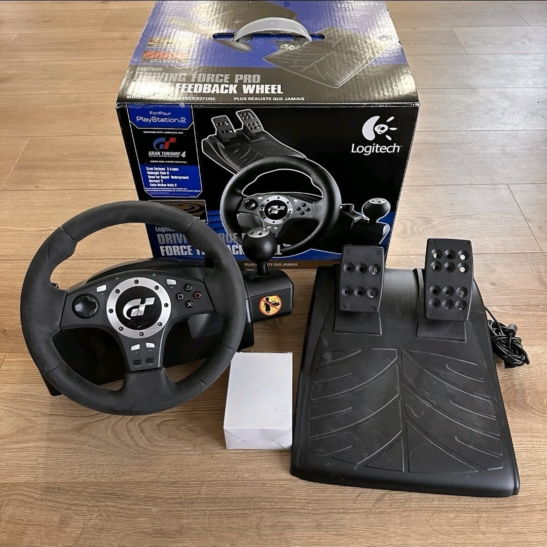 Logitech Driving Force Pro Wheel - Black (L23-6380) for sale Logitech Driving Force Pro Wheel - Black (L23-6380) for sale
