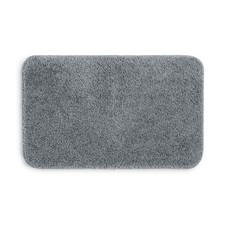Mainstays Basic Polyester Bath Rug, Grey, 20" x 32"