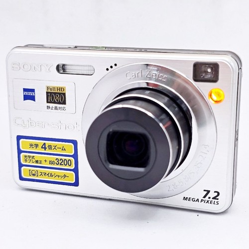 Sony Cyber Shot DSC-W120 silver 7.2MP 4x Zoom Compact Digital Camera From Japan - Picture 2 of 7