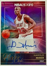 Harold Miner Miami Heat NBA card with auto Panini Hoops Ink 2024-25