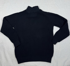 Athleta Women s Black Fleece Polyester 1/4 Zip High Neck Sweatshirt Size M