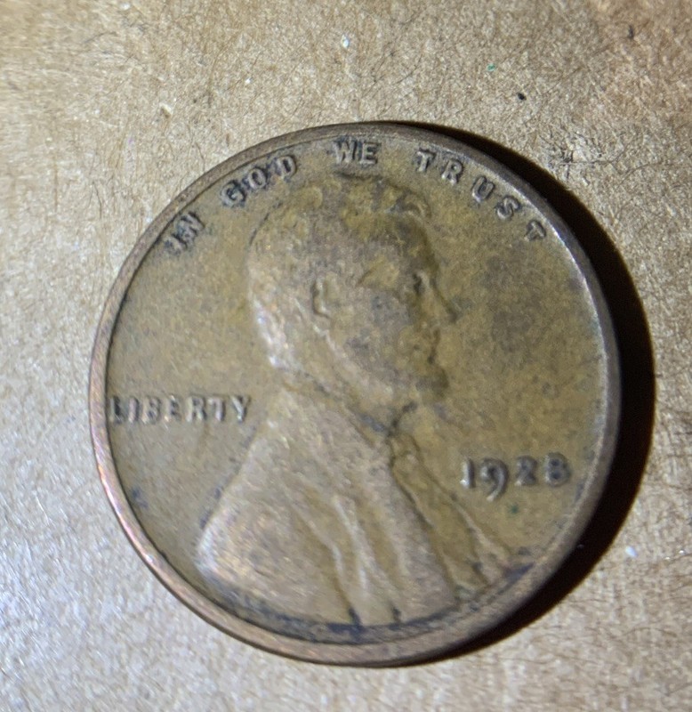 1928 P Lincoln Wheat Penny O313