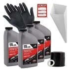 Factory Racing Parts 10W-40 4Qt Oil Change Kit For Honda CBR600 VFR800 CBR1000RR