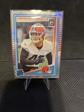 Panini 2025 Donruss Optic Carson Schwesinger Rated Rookie Holo #217 Browns