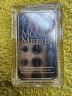 Money Metals Design Silver Bar - 1 Ounce .999 Pure In Capsule Seal.