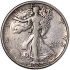 1927-S Very Fine Walking Liberty Half Dollar 50C VF+