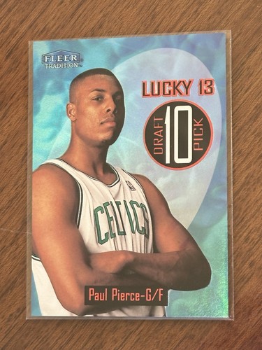1998-99 Fleer Tradition Paul Pierce Rookie RC Lucky 13 Redemption #10LT Celtics