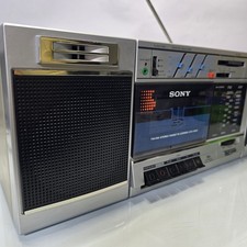 Sony CFS-3000 Stereo Boombox 1980s Tape Cassette AM/FM Radio Exellent Working