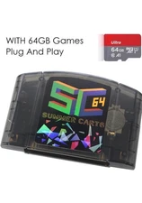 SUMMER CART 64 SC64 FLASHCART N64 DD64 ED64 EVERDRIVE Pre Loaded
