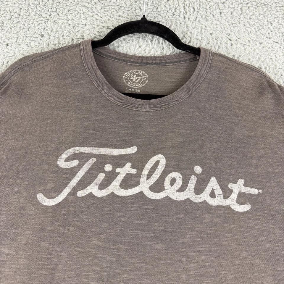 Футболка мужская Forty Seven Brand Titleist большая серая с коротким рукавом 100% хлопок вязаная - Изображение 2 из 4