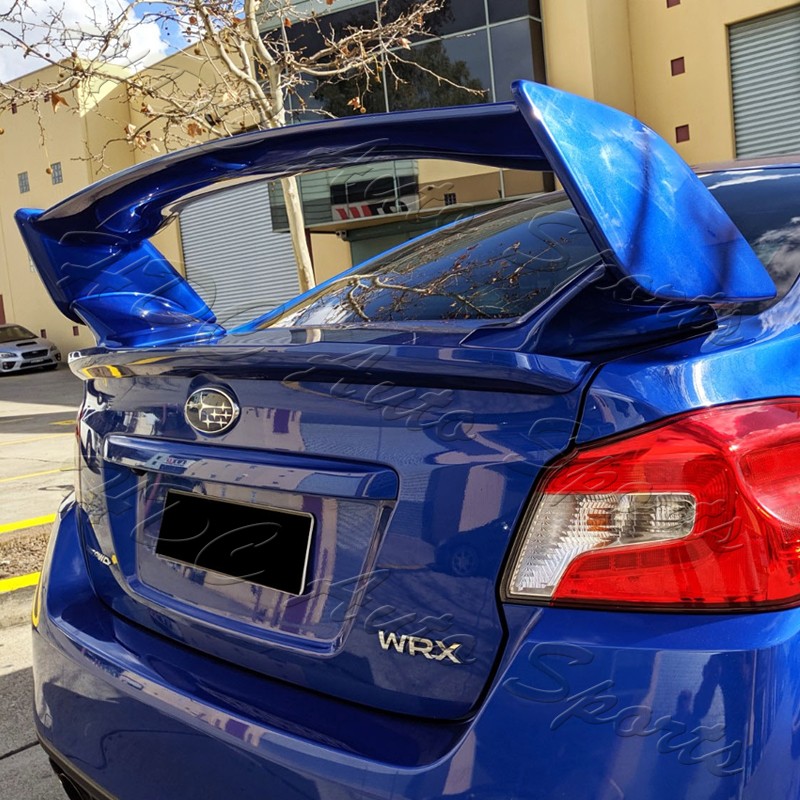 For 15-21 Subaru WRX STI OE-Style Painted Blue Pearl ABS Rear
