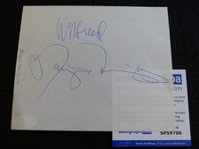 MARGAUX HEMINGWAY signed Autogramm signiert auf 16x13,5cm Zettel  ACOA  COA