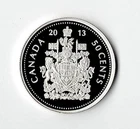2013 CANADA SILVER PROOF 50 CENTS HALF DOLLAR - BU