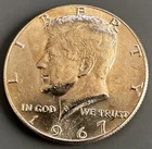 1967 P (No Mart Mark) KENNEDY HALF DOLLAR 40% SILVER