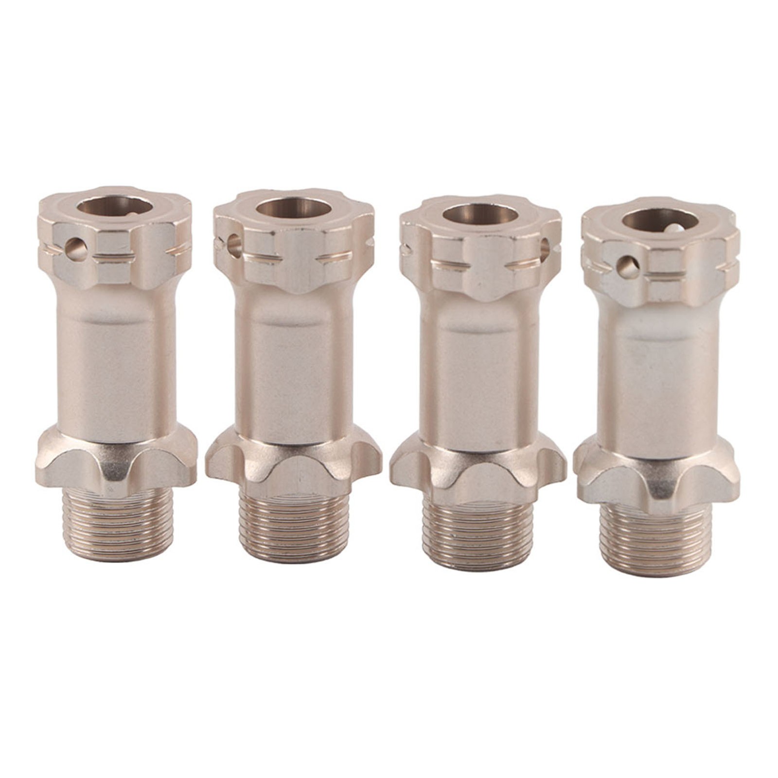 4Pcs Aluminium 17mm Hex Hub Extension Adapter For 1:8 Ratio RC Model Car(Titaniu