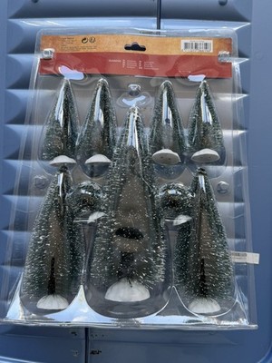  Verschiedene Tannenbäume Set Weihnachtsdorfbäume - für Lemax Bäume Dorf 