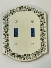 Vtg. 1974 GE Pyrex Crazy Daisy Spring Blossom Light Switch  Plate Cover (NEW)