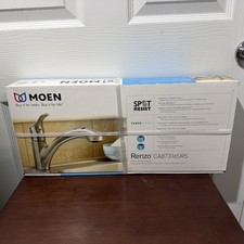 Moen Renzo Spot Resist Stainless One-Handle Pullout Kitchen Faucet CA87316SRS
