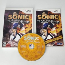 Sonic and the Secret Rings Nintendo Wii Complete CIB w/ Manual - VERY NICE!