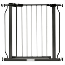 BalanceFrom Walk-Thru Safety Gate for Baby and Pets, 29.1-33.8"W, 30"H, Graphite