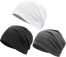 Summer Beanie Hats Lightweight Cotton Skull Caps Soft Thin Sleep Sleeping Hat Li