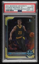 2021-22 Bowman U Yellow Refractor 54/75 Patrick Baldwin Jr #26 PSA 10 GEM MT 0c6