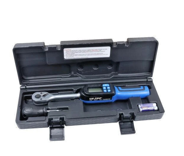 US PRO 3/8"" TORQUE WRENCH DIGITAL TORQUE WRENCH IN CASE 3-60NM 6937