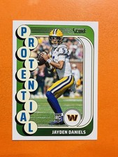 2024 Score Protential Jayden Daniels #3 Rookie Washington Commanders RC