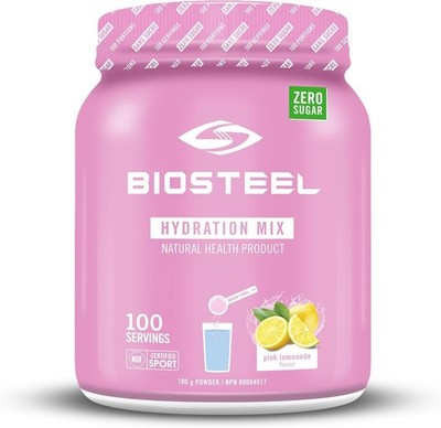 Biosteel Hydration Mix Zero Sugar Pink Lemonade Flavor Retain Fluids 700g NEW